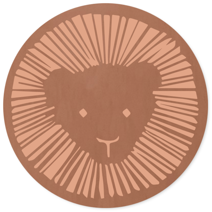 Sluitsticker leeuw kleur