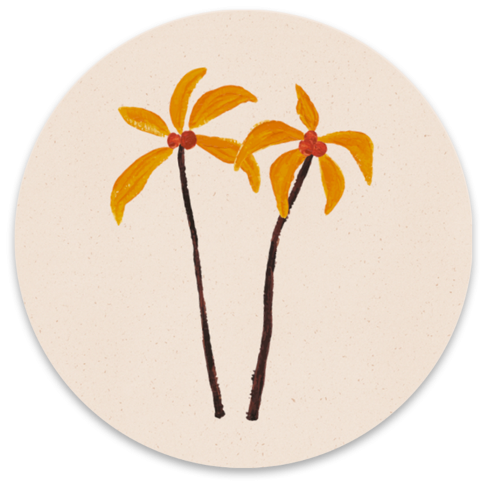 Sluitsticker palmboom 2