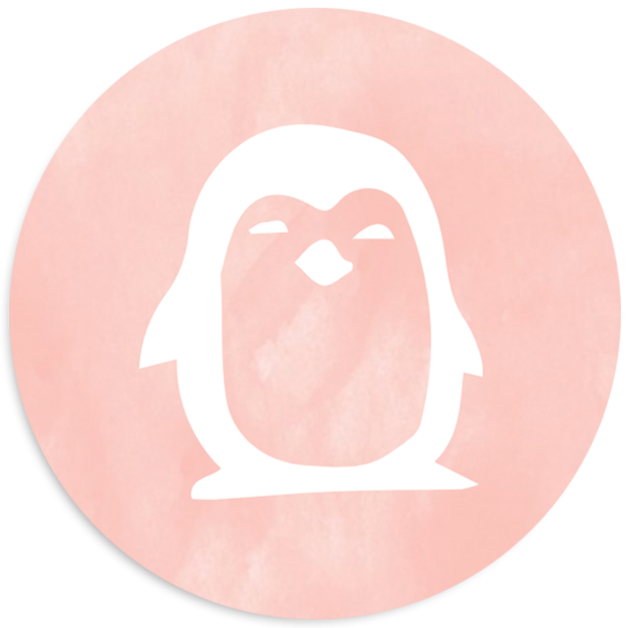 Sluitsticker pinguin