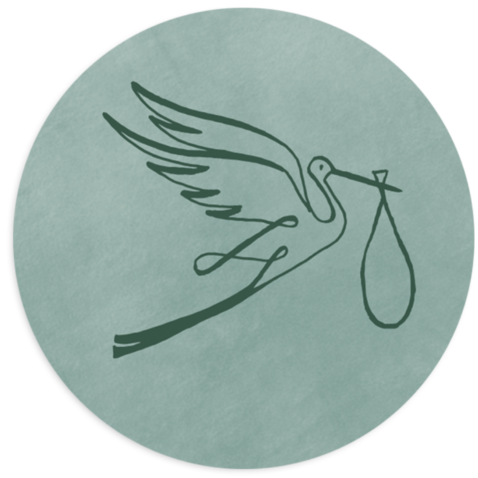 Sluitsticker ooievaar 2