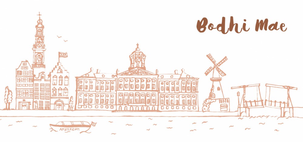 Geboortekaartje skyline Amsterdam - bodhi-mae