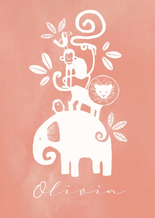 Diertjes waterverf klein (21x30)