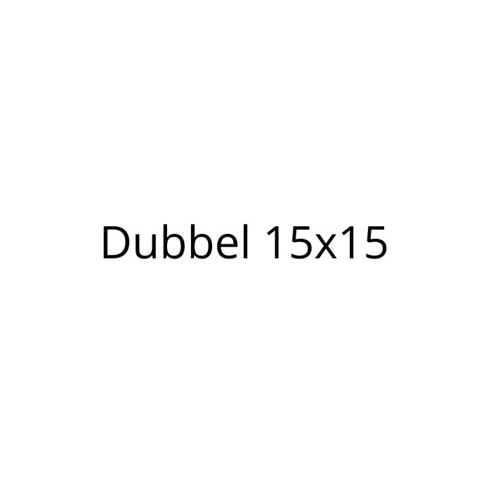 Dubbel 15x15