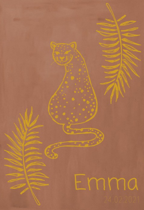 Geboortekaartje Jungle - Emma