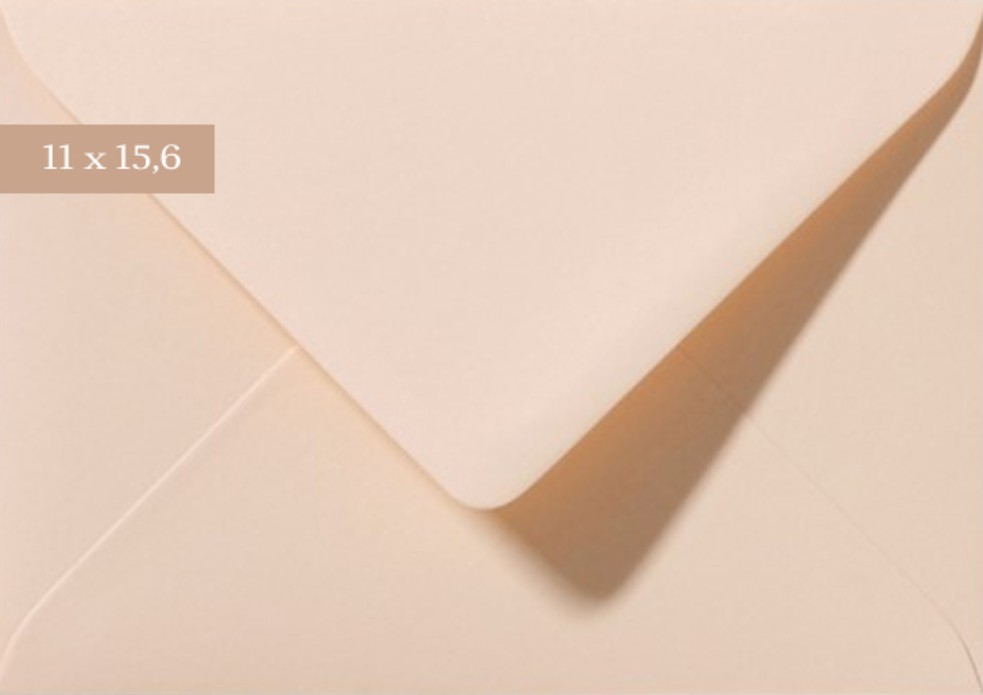 Envelop 11x15,6 abrikoos
