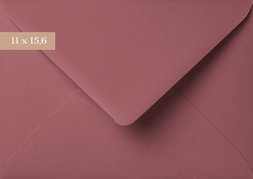 Envelop 11x15,6 Framboos