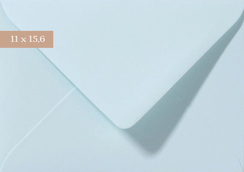 Envelop 11x15,6 lichtblauw