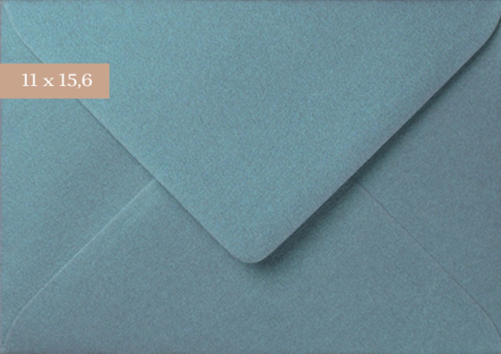 Envelop 11x15,6 petrol metallic