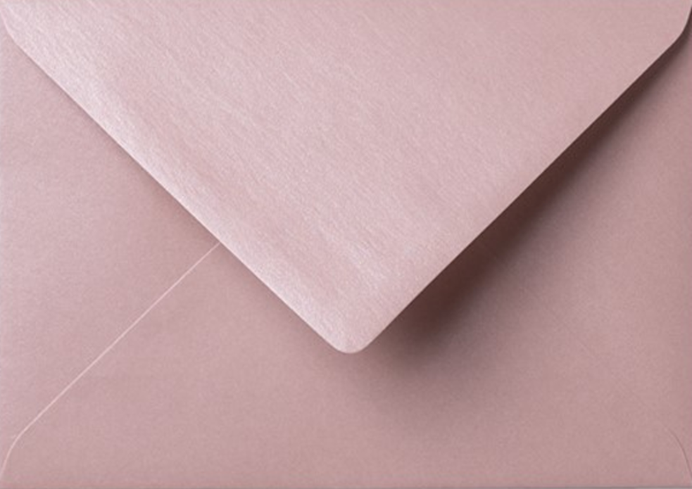 Envelop 12x18 Lichtroze metallic