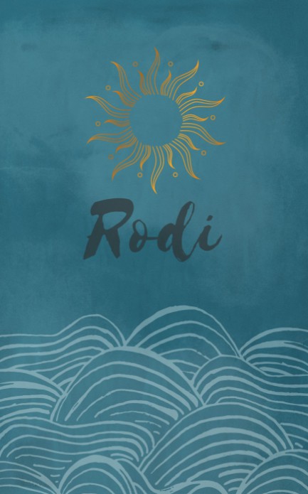Geboortekaartje golven zee - Rodi
