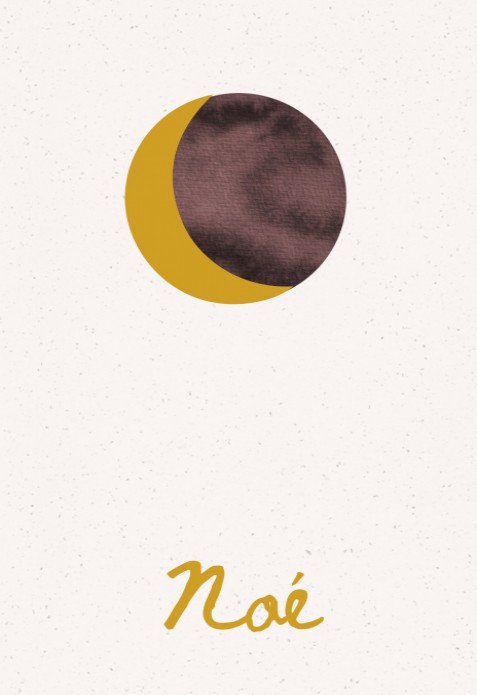Geboortekaartje maan - Noé