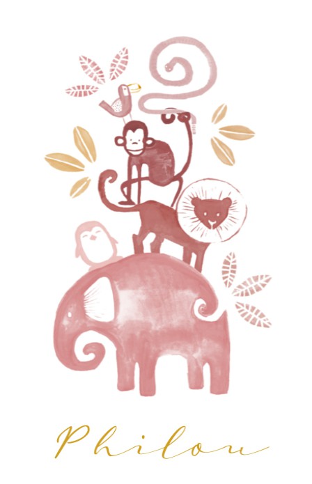 Geboortekaartje dieren - Philou