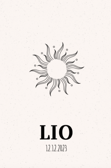 Geboortekaartje zon Ibiza - Lio